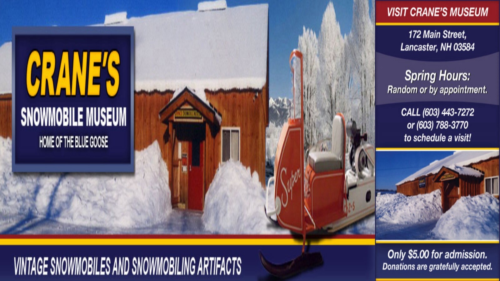 creanes snowmobile museum